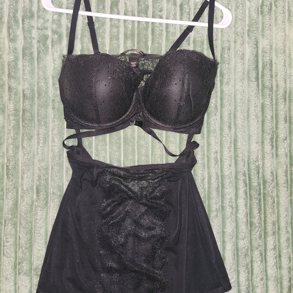 Victoria's Secret Black Balconette Bra Intimates